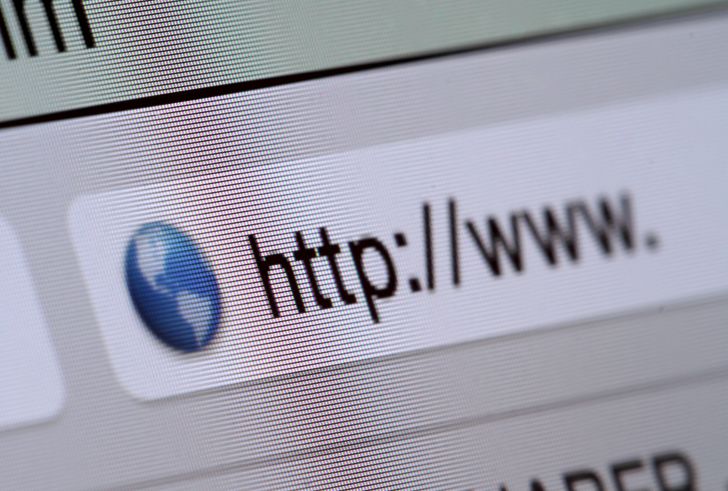 Start of World Wide Web address on internet browser.