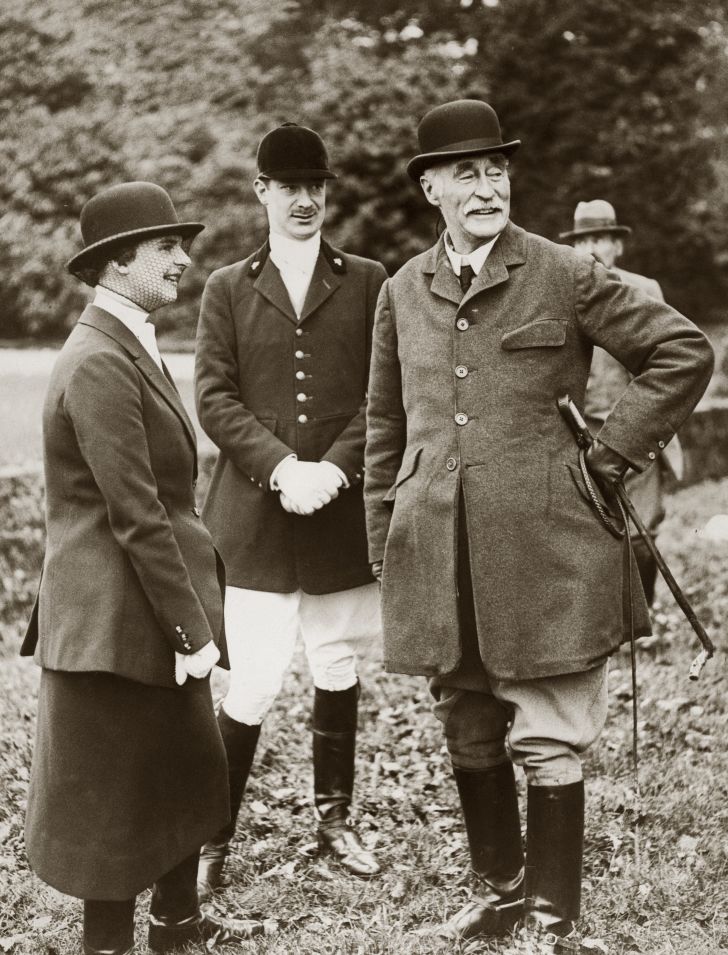 Arthur Charles Wellesley, the 4th Duke of Wellington, models the boots his great-grandfather helped make popular, circa 1930.