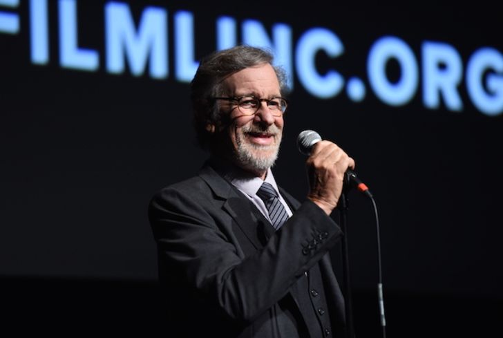 Steven Spielberg gives a speech