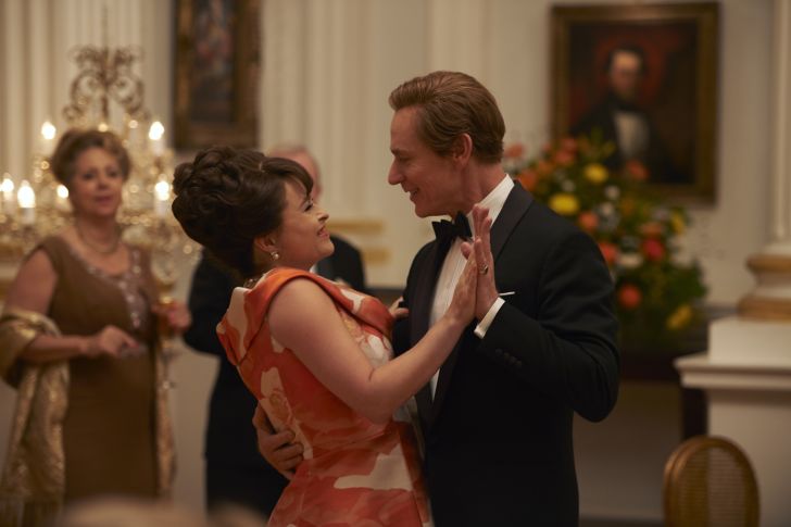 Helena Bonham Carter and Ben Daniels in 'The Crown' season 3