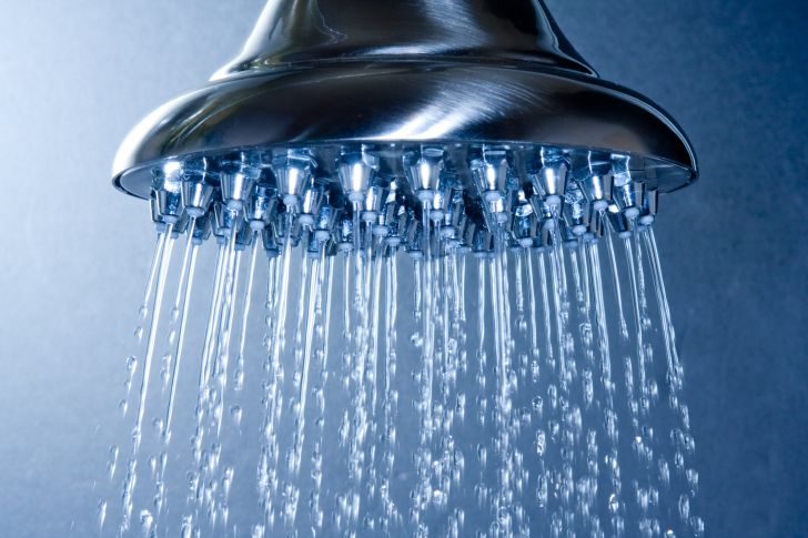 A high-tech luxury shower head