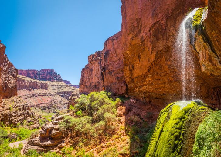 Ribbon Falls in the Grand Canyon