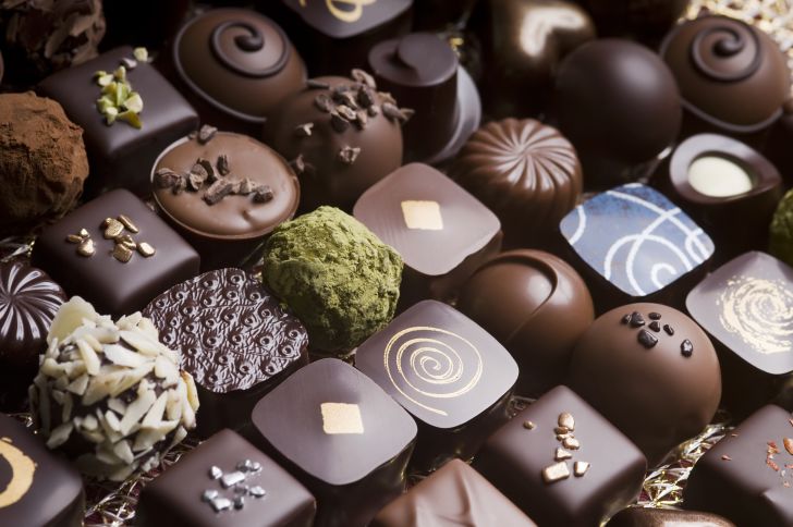 box of decorated chocolates