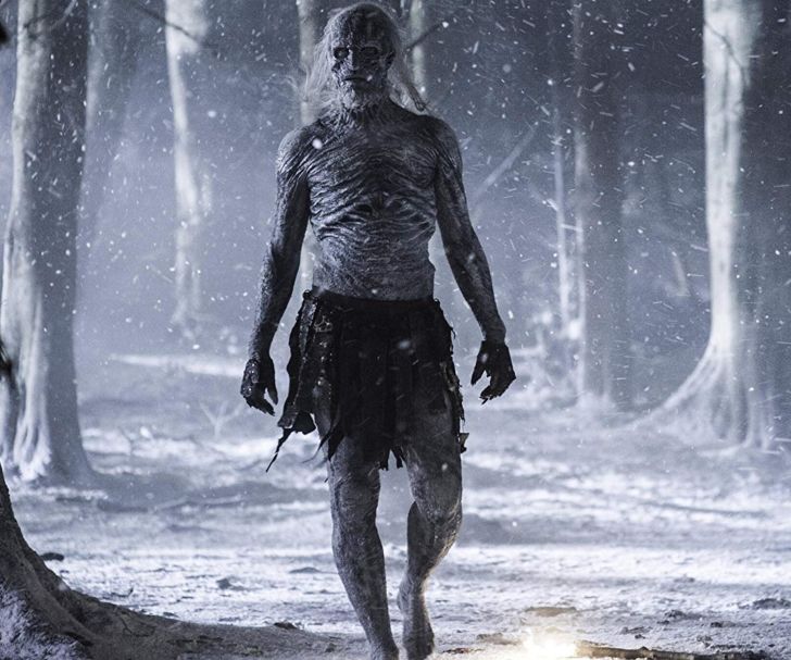 Ian Whyte as a White Walker in Game of Thrones