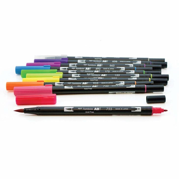 Colorful Tombow pens