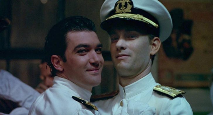 Antonio Banderas and Tom Hanks in Philadelphia (1993)