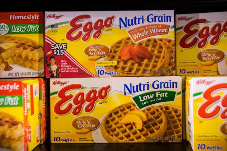 Boxes of Eggo Waffles are seen in a grocery store