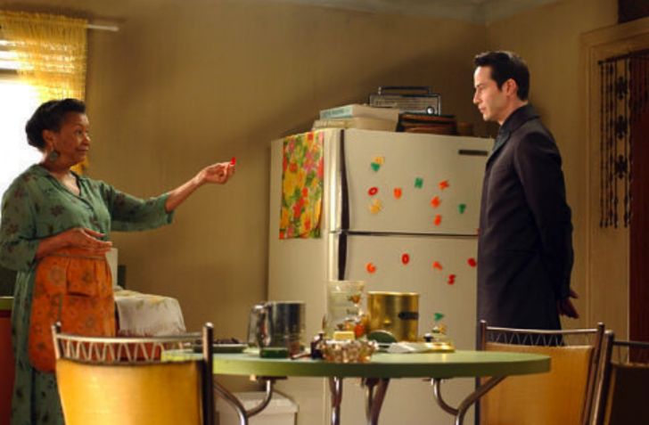 Keanu Reeves and Mary Alice in The Matrix Revolutions (2003)