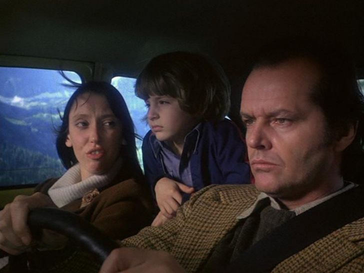 Jack Nicholson, Shelley Duvall, and Danny Lloyd in The Shining (1980)