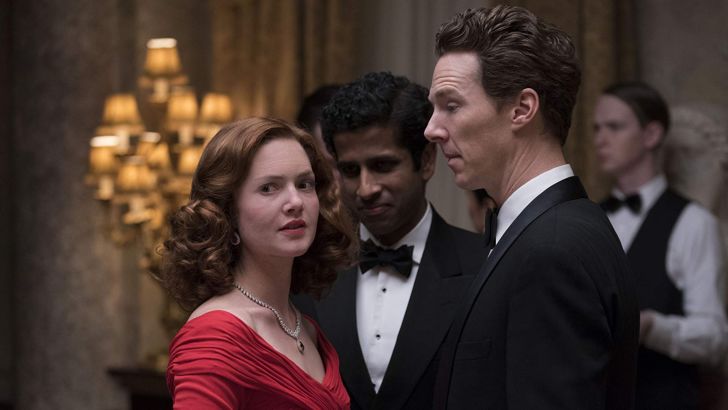 Holliday Grainger, Benedict Cumberbatch, and Prasanna Puwanarajah in 'Patrick Melrose'