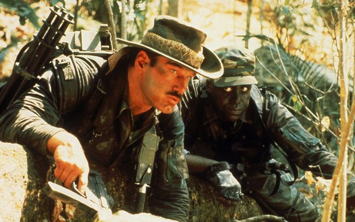 Jesse Ventura and Bill Duke in 'Predator' (1987)