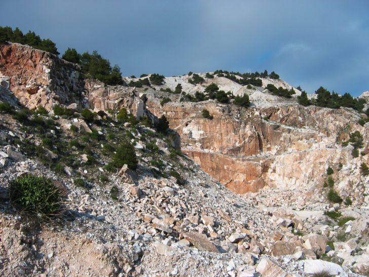 Marble at Mount Pentelicon