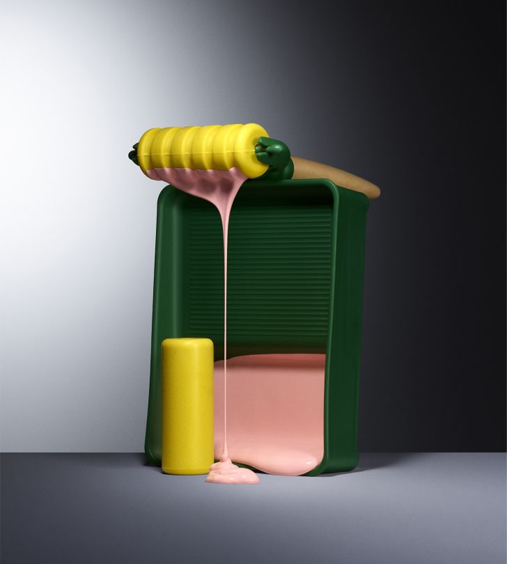 Paint roller.