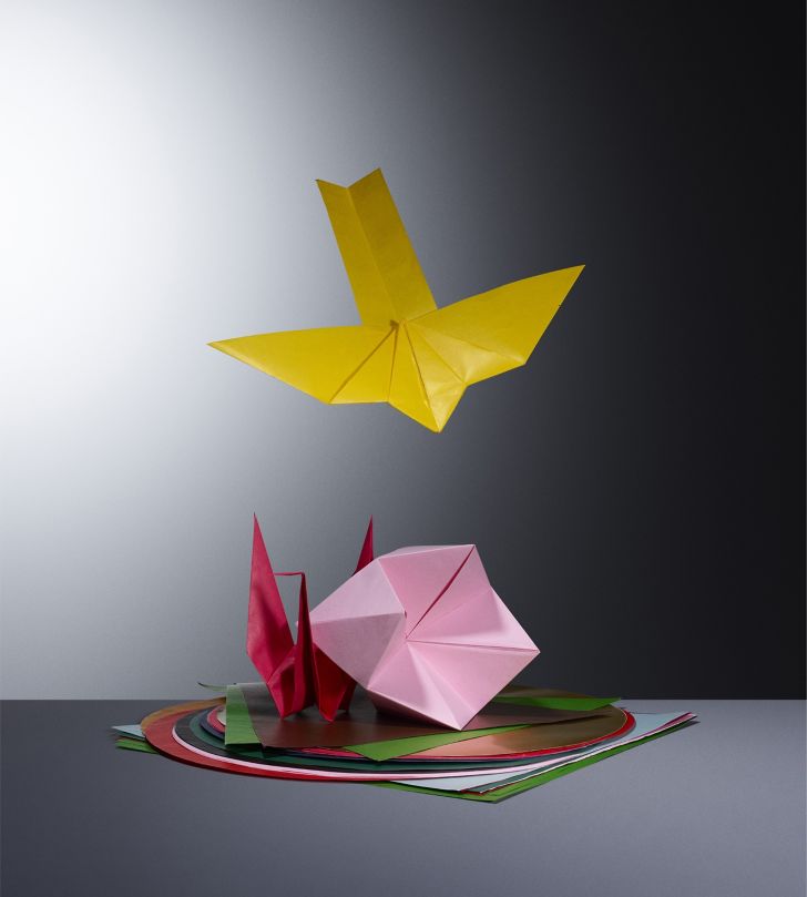 Origami shapes.