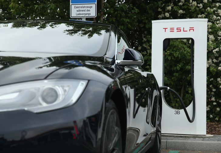 Tesla charging station