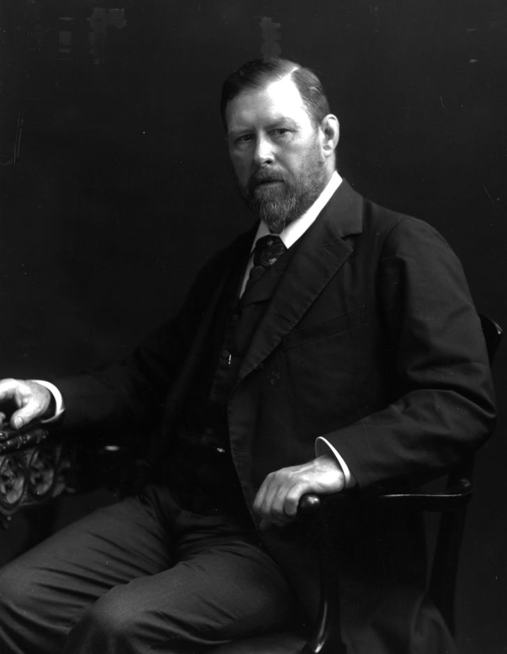 Portrait of Bram Stoker.