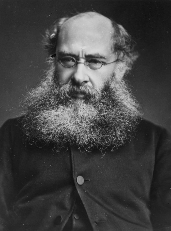 Portrait of English writer Anthony Trollope, circa 1875.