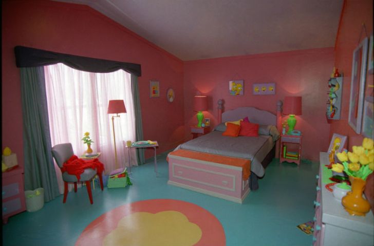 A look inside Marge and Homer Simpson's bedroom