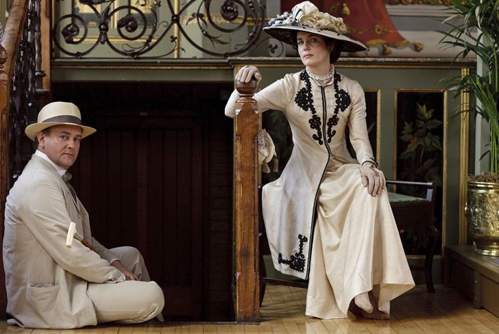 Elizabeth McGovern and Hugh Bonneville in 'Downton Abbey'