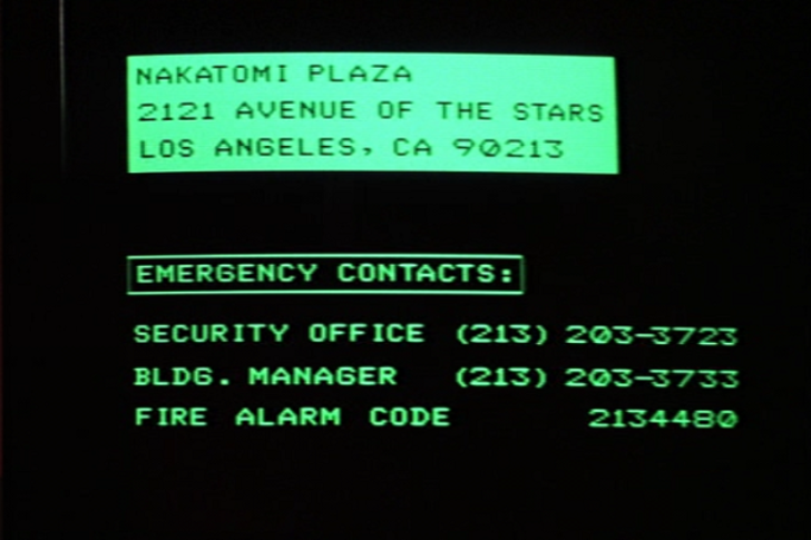 A screen grab from 'Die Hard' (1988)