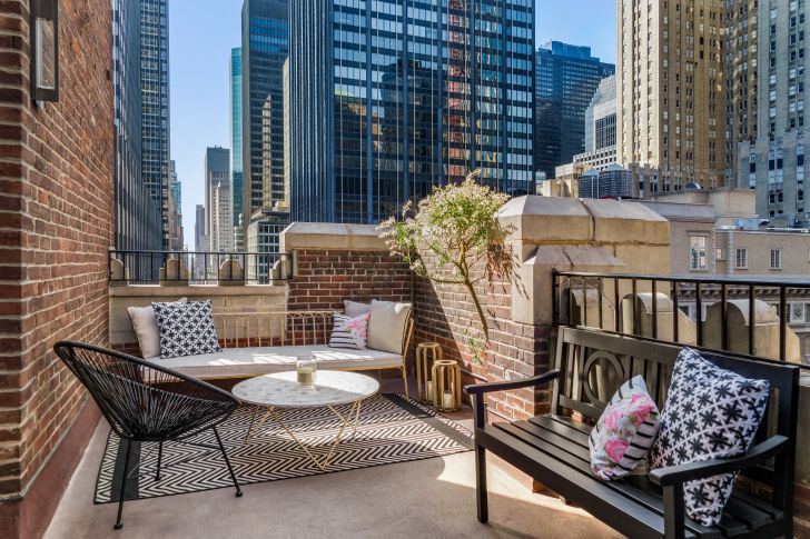 The outdoor patio