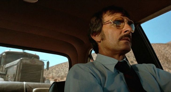 Carey Loftin and Dennis Weaver in 'Duel' (1971)