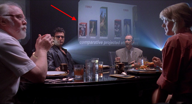 A screen grab from 'Jurassic Park' (1993)