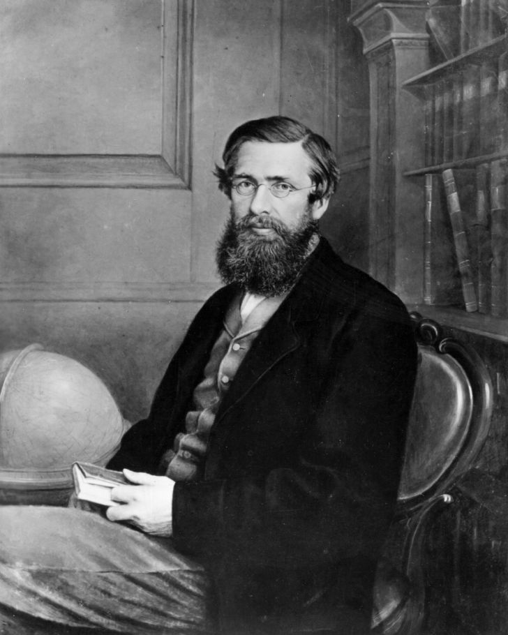 Portrait of Alfred Russel Wallace, Welsh naturalist and explorer