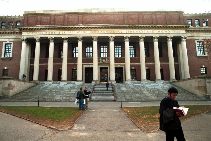 Widener Memorial Library at Harvard University