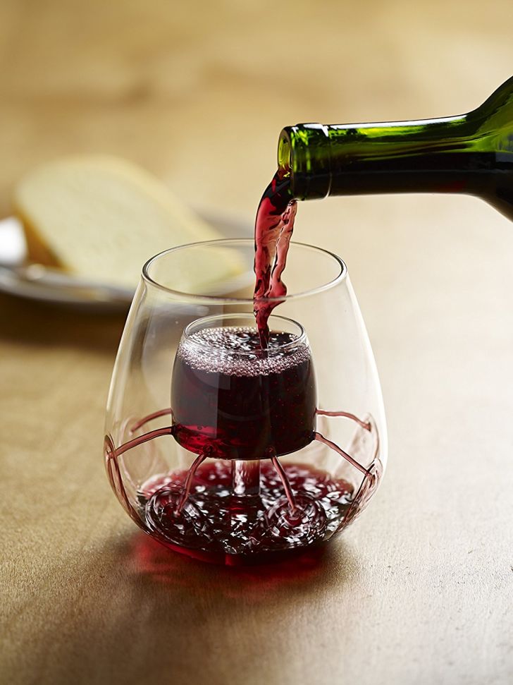 Stemless Aerating Wine Glass