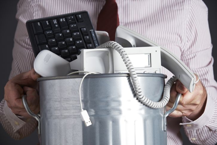 pile of electronics