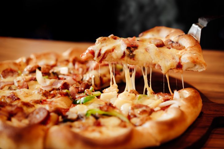pizza with toppings