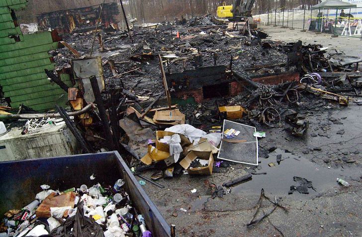 2003 Fire at The Station Nightclub The remnents of the 'The Station Nightclub' after a 2003 fire