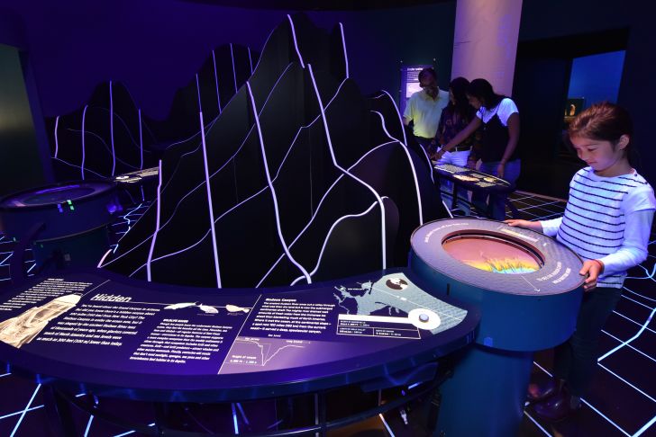 Topography exhibit in museum.