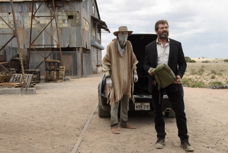 Stephen Merchant and Hugh Jackman in 'Logan' (2017)