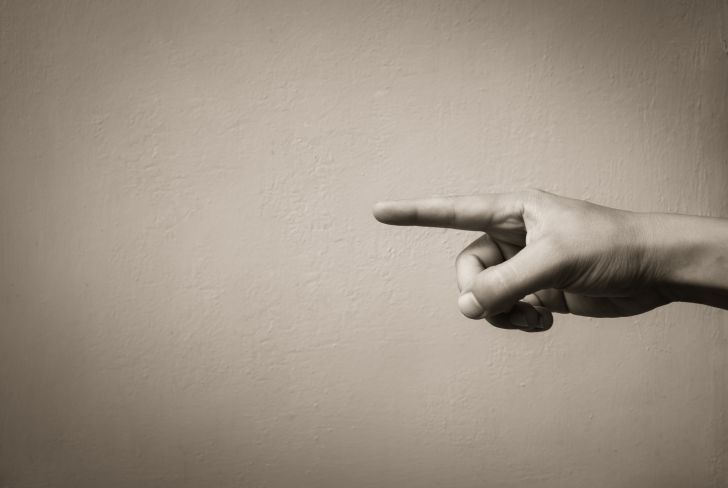 Hand pointing
