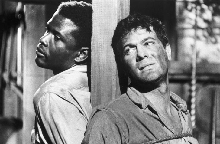 Tony Curtis and Sidney Poitier in 'The Defiant Ones' (1958)