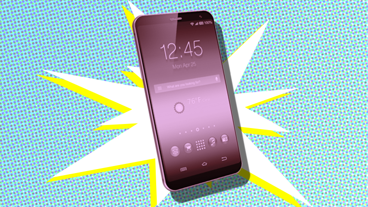 Photo illustration of a cell phone.