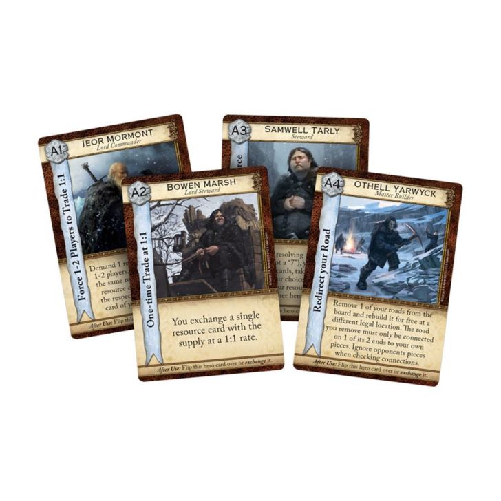 Game of Thrones Catan cards.