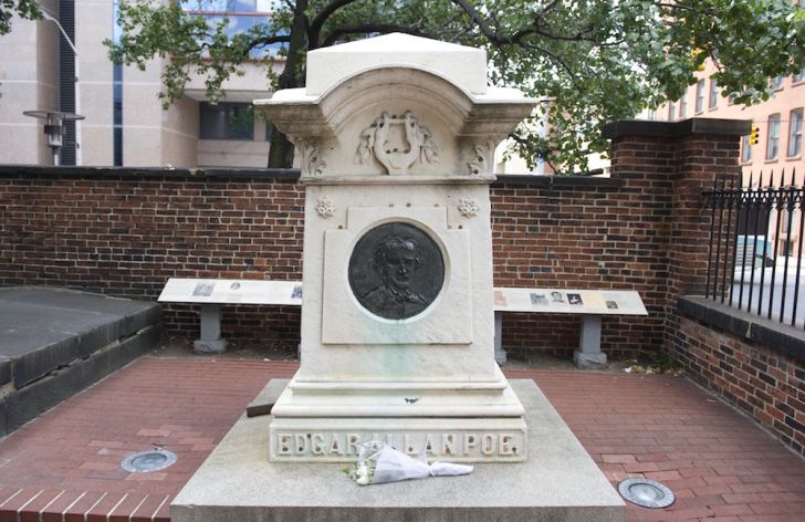 The grave of Edgar Allan Poe.