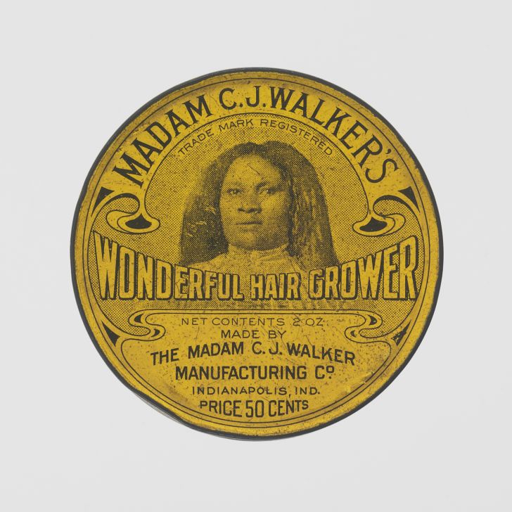 Tin for Madame C.J. Walker's Wonderful Hair Grower