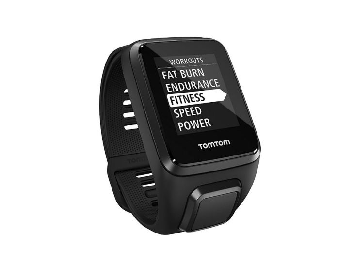 A TomTom fitness wrist accessory is pictured