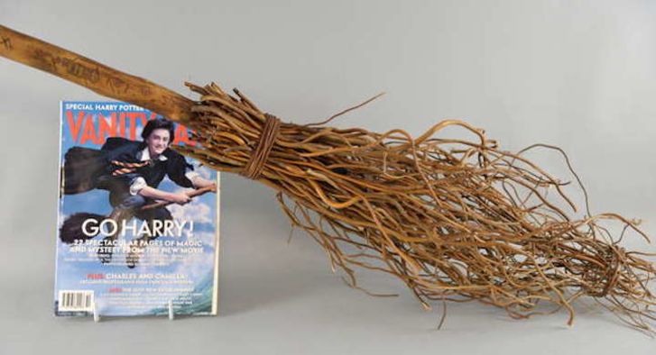 Broom from 'Harry Potter' movie and 'Vanity Fair' magazine.