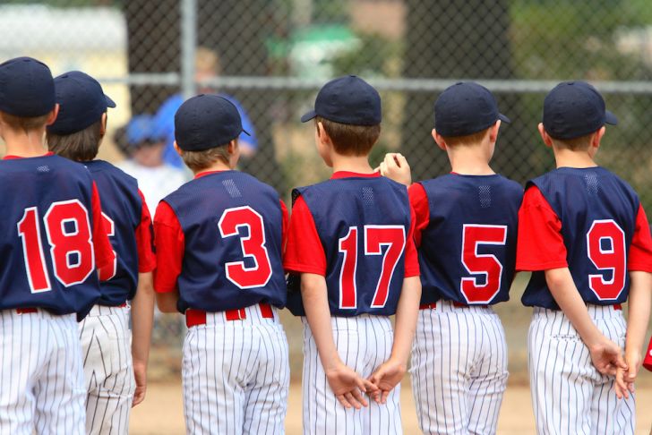 Photo of Little League baseball team