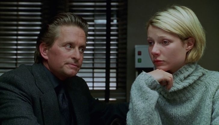 Michael Douglas and Gwyneth Paltrow in 'A Perfect Murder' (1998)