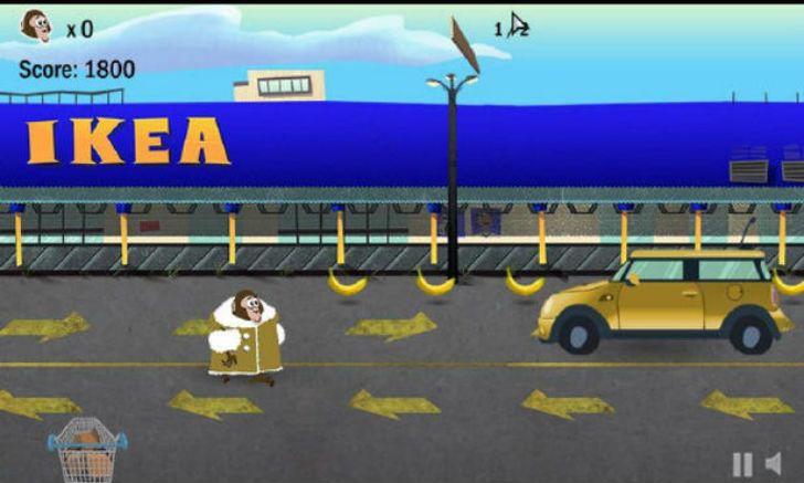 A video game based on Darwin's IKEA exploits quickly made the rounds