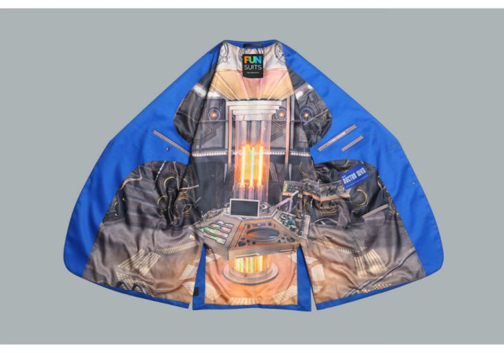 The interior of the 'Doctor Who' dress jacket