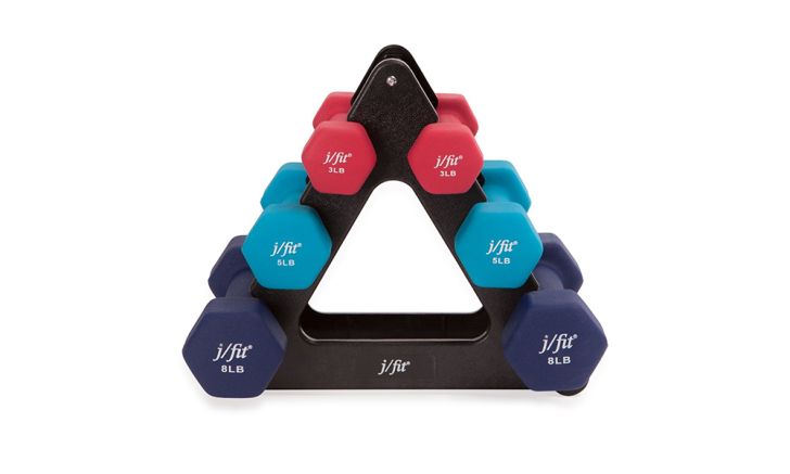 A set of dumbbells