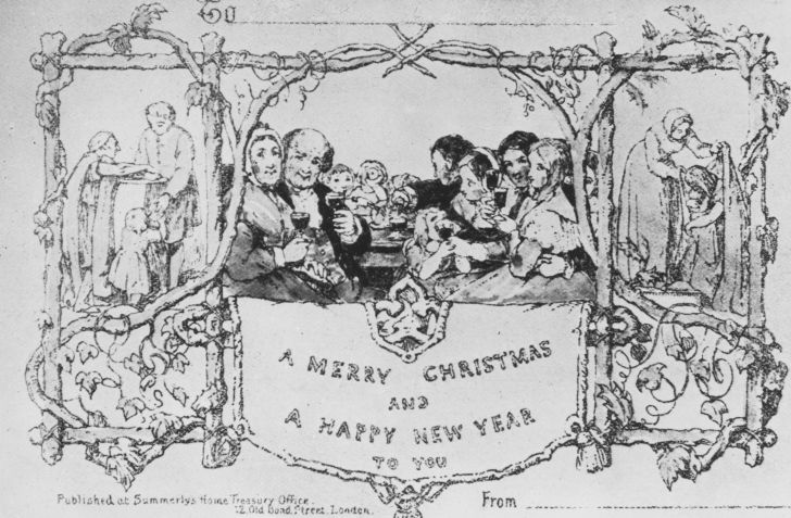 A photo of J.C. Horsley's first Christmas card