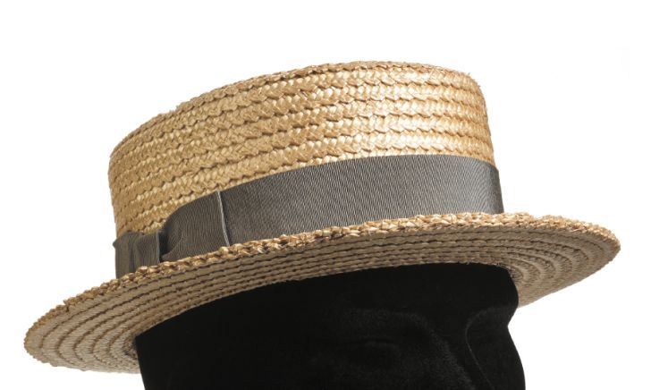 Straw boater hat